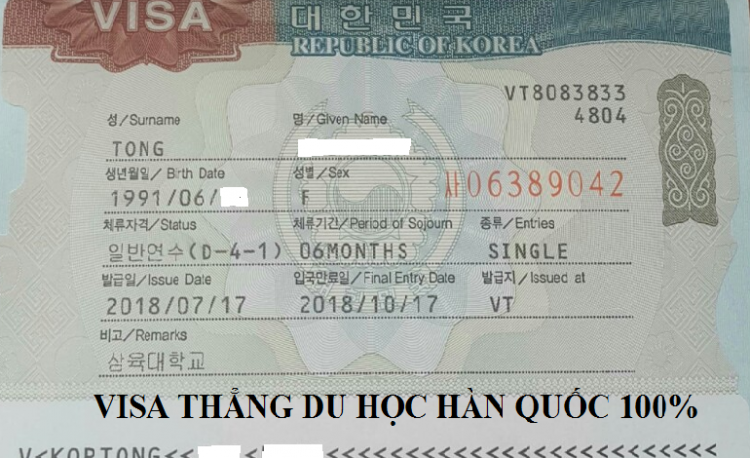 Visa thẳng du học Hàn Quốc