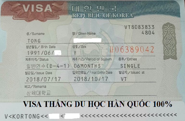 Visa thẳng du học Hàn Quốc